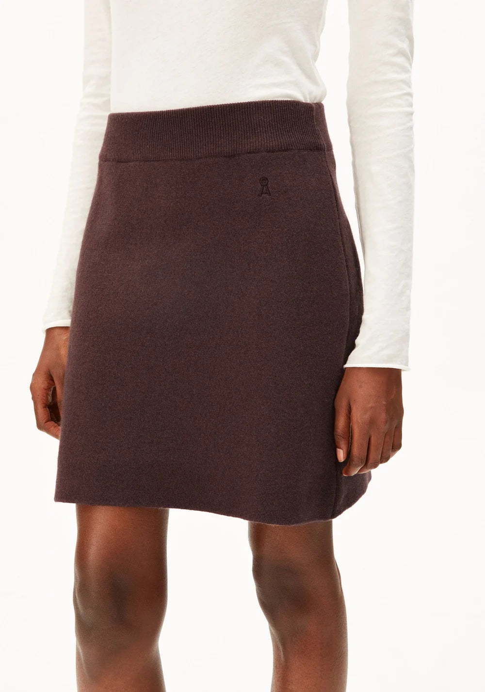 ARMEDANGELS COTTON-WOOL MINI KNIT SKIRT