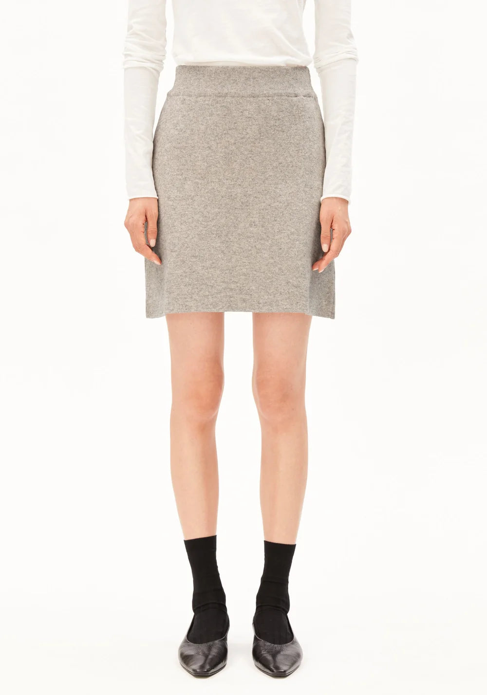 ARMEDANGELS COTTON-WOOL MINI KNIT SKIRT