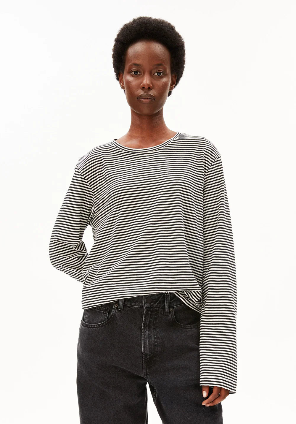 ARMEDANGELS SLUB JERSEY STRIPE LONGSLEEVE