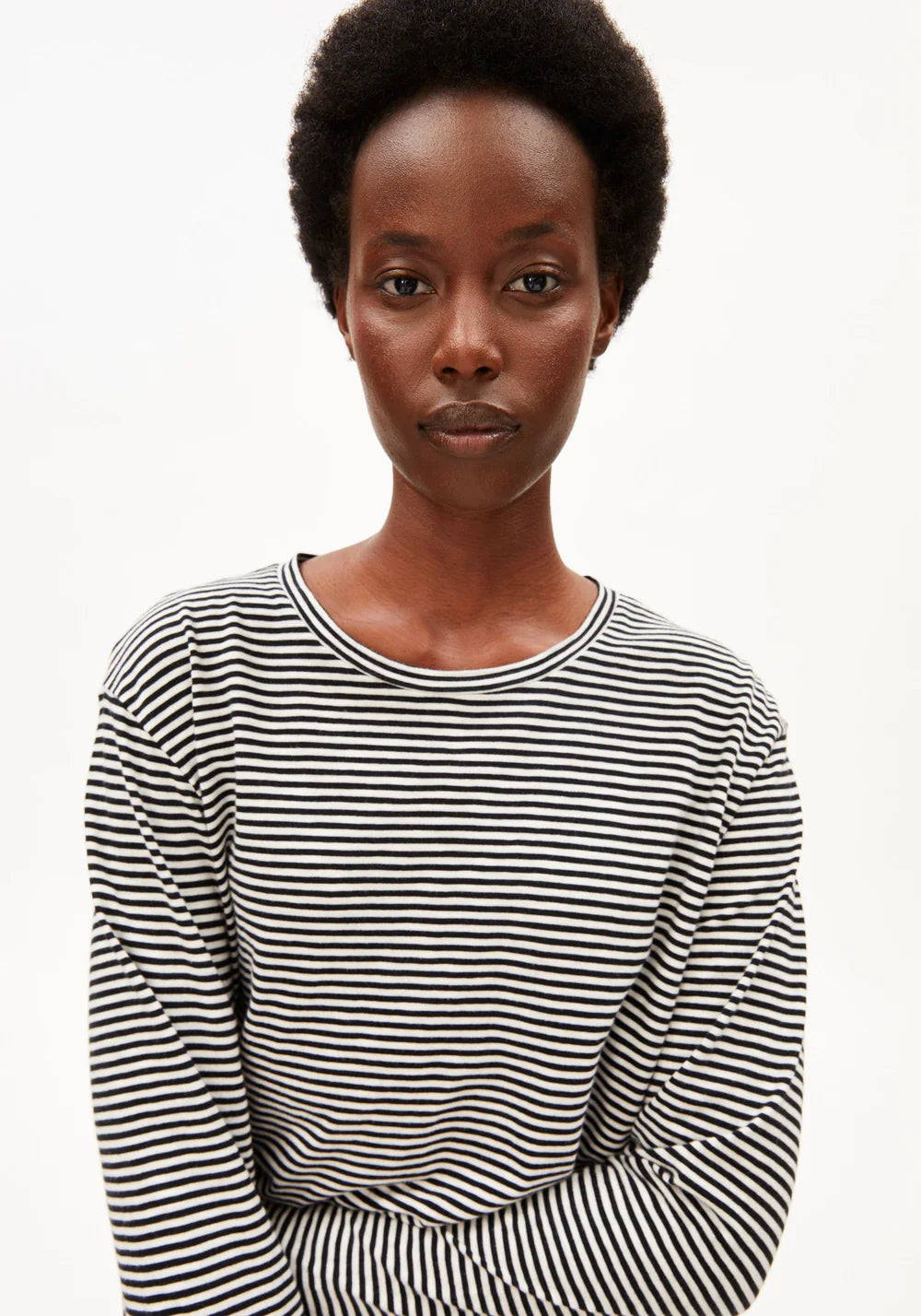 ARMEDANGELS SLUB JERSEY STRIPE LONGSLEEVE