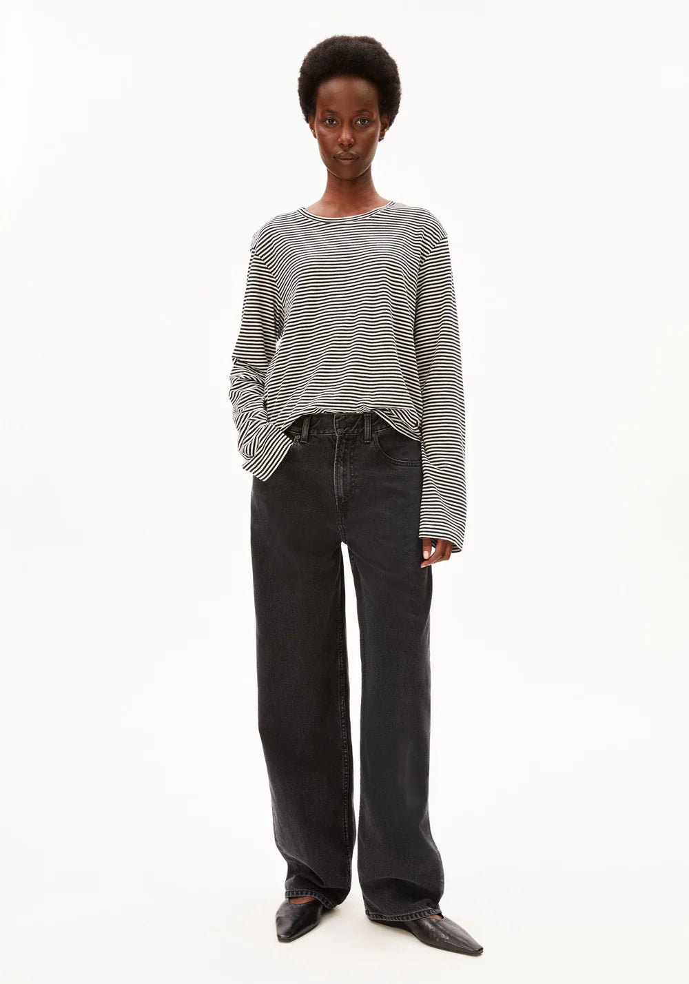 ARMEDANGELS SLUB JERSEY STRIPE LONGSLEEVE