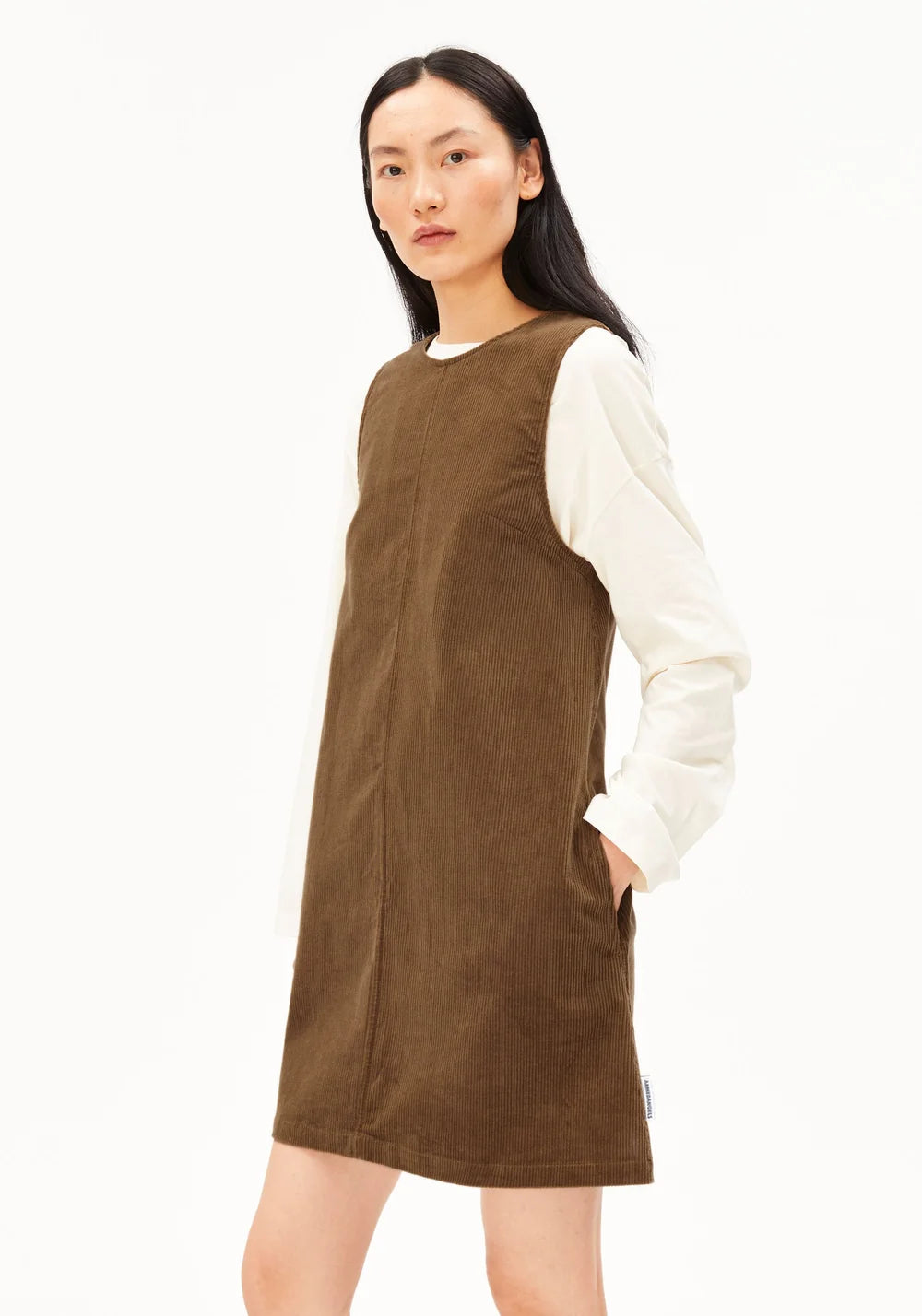 ARMEDANGELS CORDUROY R-NECK MINI DRESS