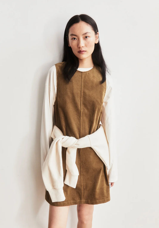 ARMEDANGELS CORDUROY R-NECK MINI DRESS