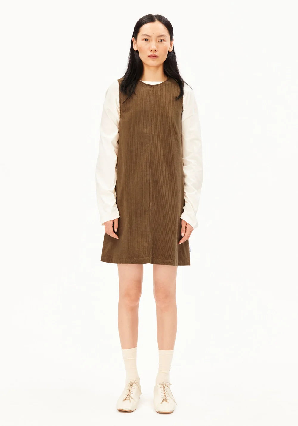 ARMEDANGELS CORDUROY R-NECK MINI DRESS