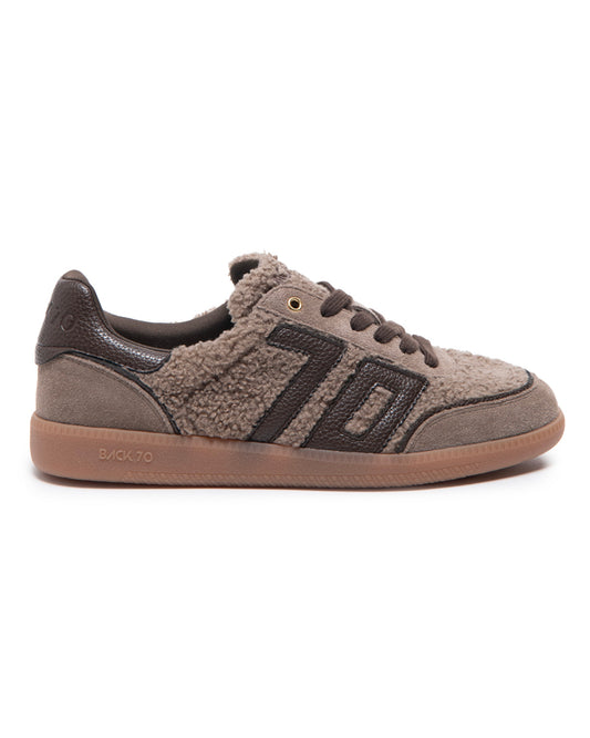 CLOUD TEDDY TAUPE FUR TAUPE SUEDE COFFEE 70