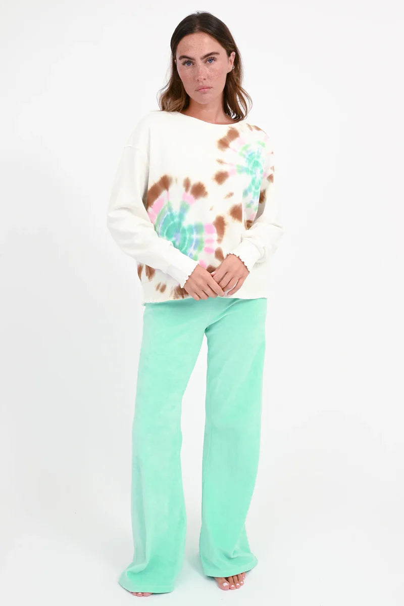 LOVE JOY VICTORY BATIK SWEATSHIRT ROSE