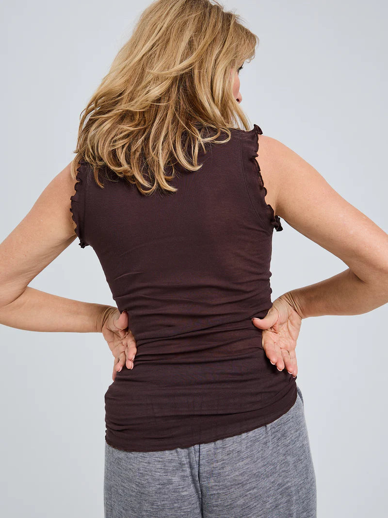 SEAMLESS BASIC SHIRT FLOUNCE