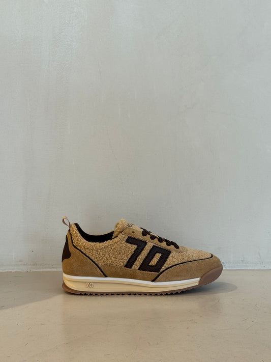 BACK70 JOGGER FT18 FUR BEIGE SUEDE BEIGE COFFEE 70