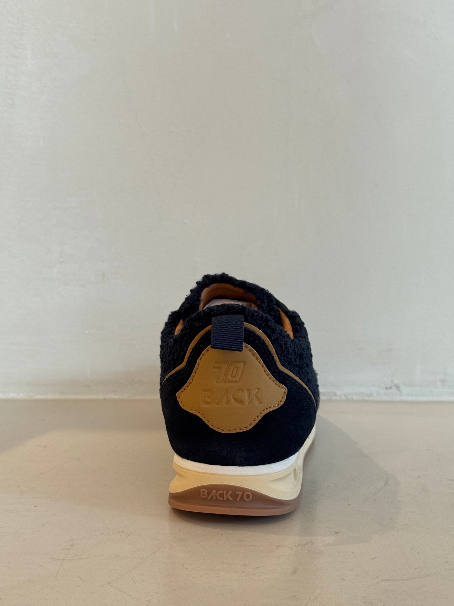 BACK70 JOGGER FT14 FUR NAVY SUEDE NAVY CAMEL 70
