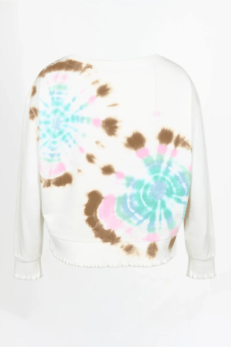 LOVE JOY VICTORY BATIK SWEATSHIRT ROSE