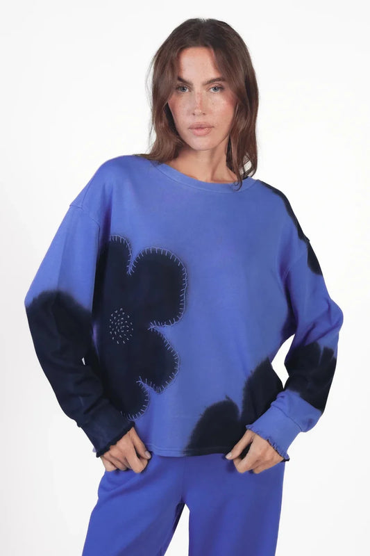 LOVE JOY VICTORY BATIK SWEATSHIRT ROSE