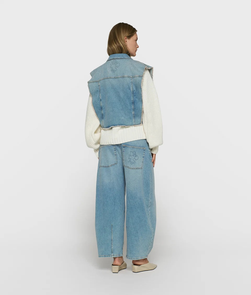 10DAYS WIDE TAPERED DENIM PANTS