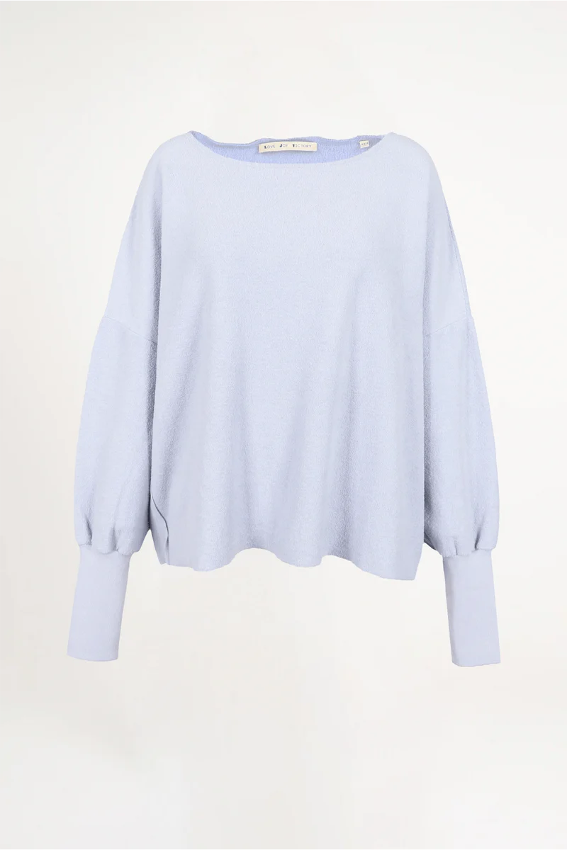 LOVE JOY VICTORY FROTTEE SWEATSHIRT HILDA