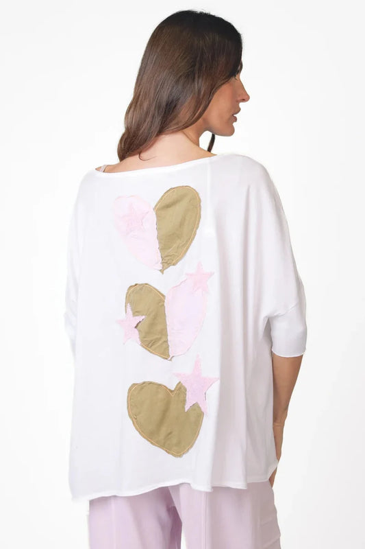 LOVE JOY VICTORY OVERSIZE T-SHIRT PAPU