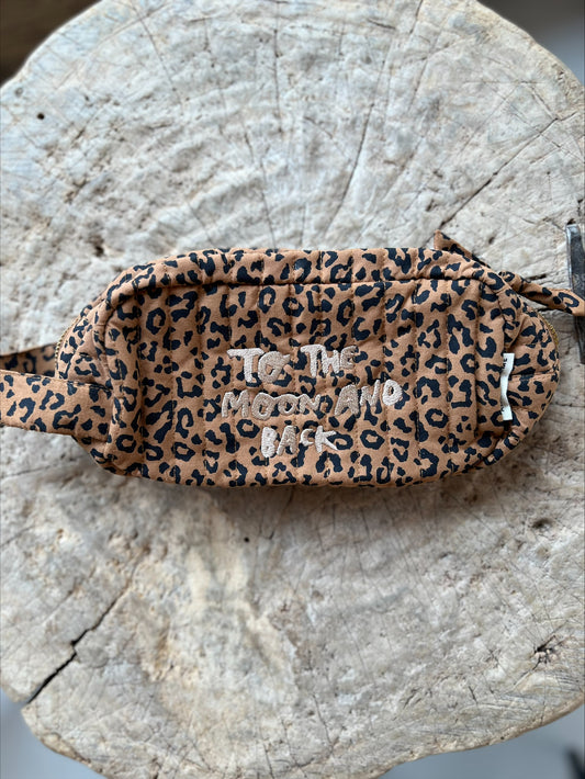 ATELIER POMME - PERFECT POUCH - LEOPARD - TO THE MOON AND BACK