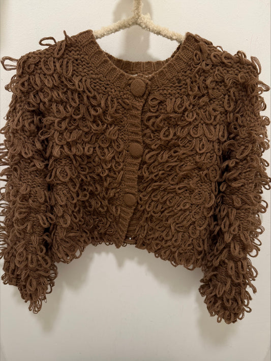 Strickjacke braun