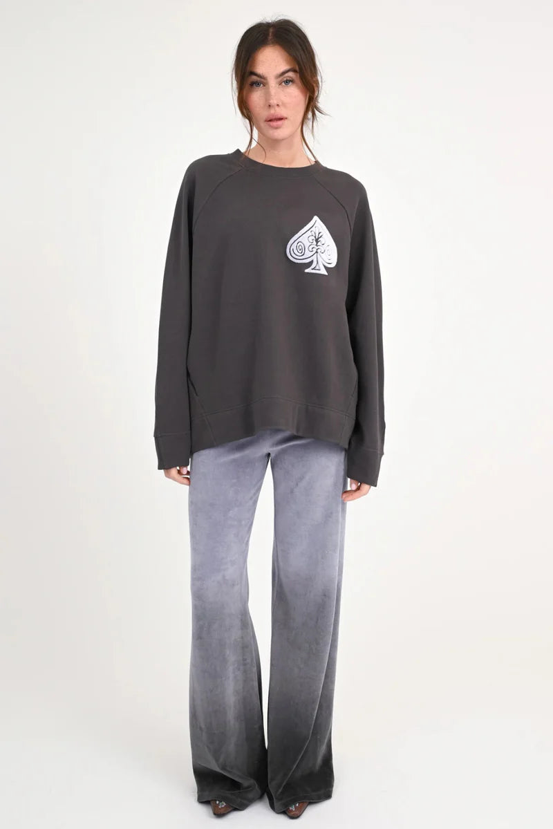LOVE JOY VICTORY SWEATSHIRT FLOCKPRINT FELIS