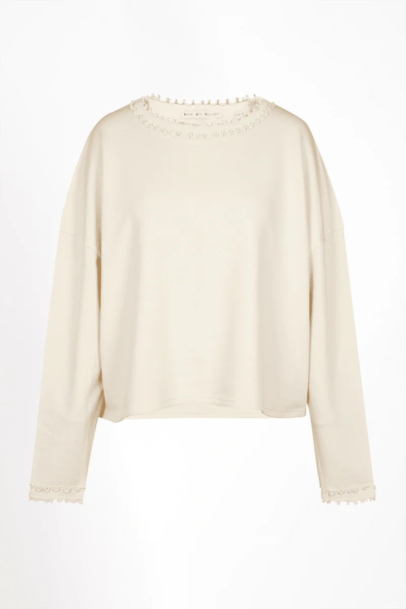 LOVE JOY VICTORY SWEATSHIRT VIOLA