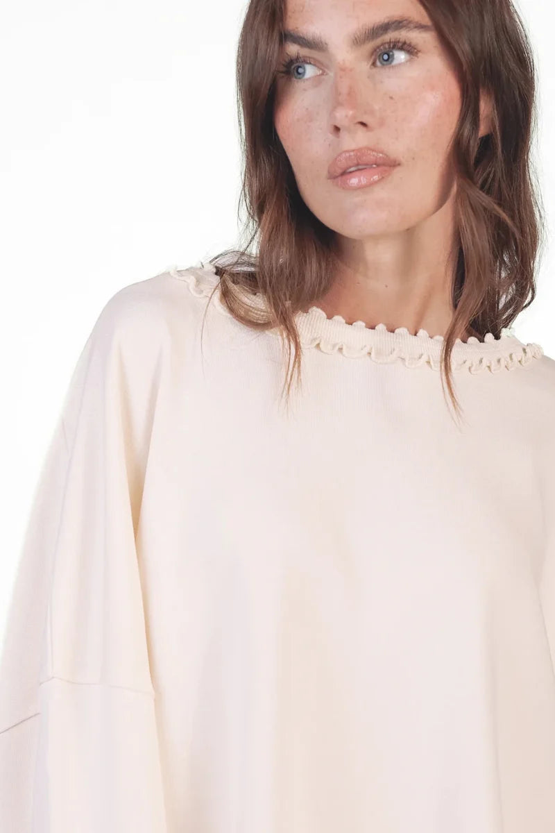 LOVE JOY VICTORY SWEATSHIRT VIOLA
