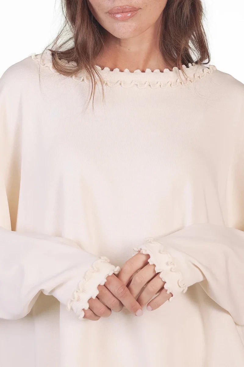 LOVE JOY VICTORY SWEATSHIRT VIOLA