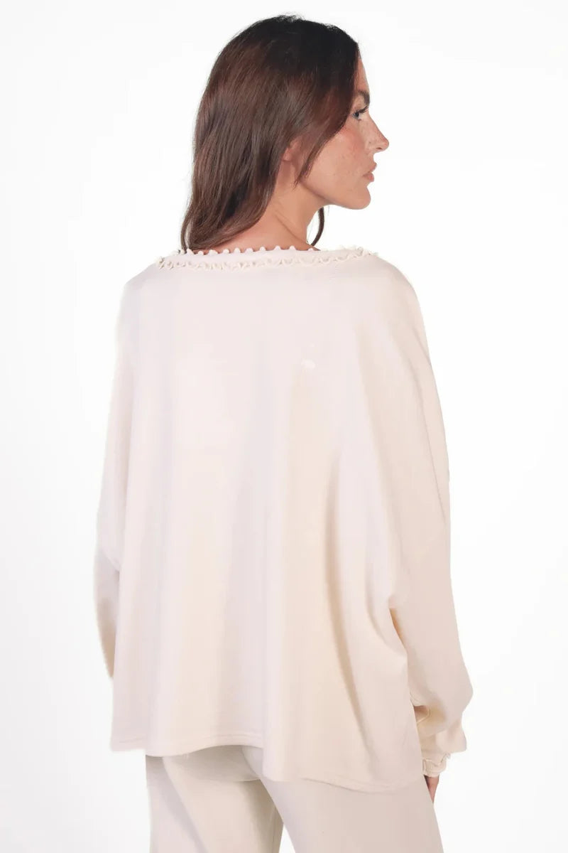 LOVE JOY VICTORY SWEATSHIRT VIOLA
