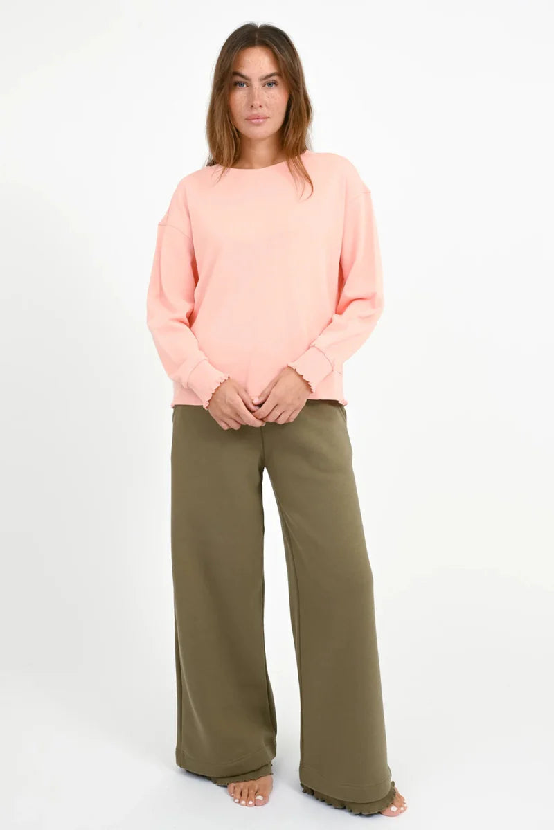 LOVE JOY VICTORY SWEATSHIRT ROSE