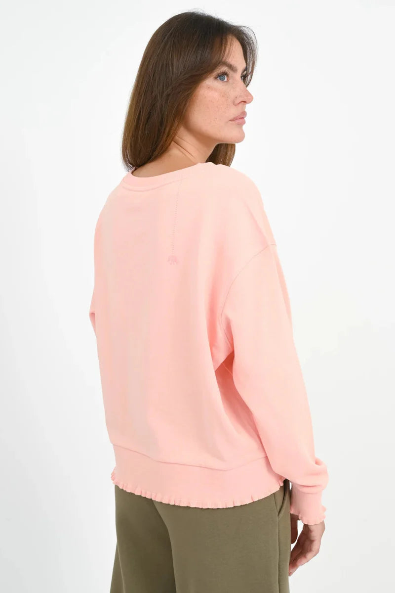 LOVE JOY VICTORY SWEATSHIRT ROSE